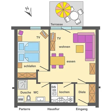 Apartment Freesenbruch 3 2 - Kranichrast *